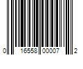 Barcode Image for UPC code 016558000072