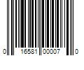 Barcode Image for UPC code 016581000070