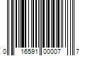 Barcode Image for UPC code 016591000077