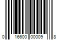 Barcode Image for UPC code 016600000098