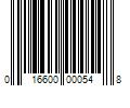 Barcode Image for UPC code 016600000548