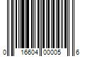 Barcode Image for UPC code 016604000056