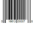 Barcode Image for UPC code 016613000078