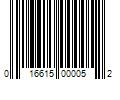 Barcode Image for UPC code 016615000052