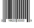 Barcode Image for UPC code 016620000009