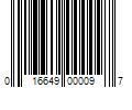 Barcode Image for UPC code 016649000097