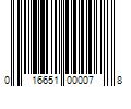 Barcode Image for UPC code 016651000078