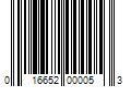 Barcode Image for UPC code 016652000053