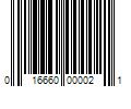 Barcode Image for UPC code 016660000021