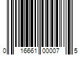 Barcode Image for UPC code 016661000075