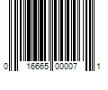 Barcode Image for UPC code 016665000071