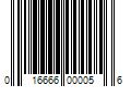 Barcode Image for UPC code 016666000056