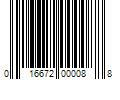 Barcode Image for UPC code 016672000088