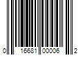 Barcode Image for UPC code 016681000062