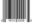 Barcode Image for UPC code 016701000065