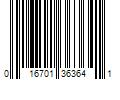 Barcode Image for UPC code 016701363641