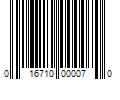 Barcode Image for UPC code 016710000070