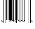 Barcode Image for UPC code 016729000078