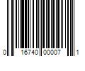 Barcode Image for UPC code 016740000071