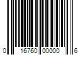 Barcode Image for UPC code 016760000006