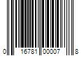 Barcode Image for UPC code 016781000078