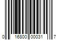 Barcode Image for UPC code 016800000317