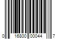 Barcode Image for UPC code 016800000447