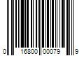 Barcode Image for UPC code 016800000799