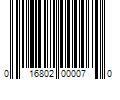 Barcode Image for UPC code 016802000070