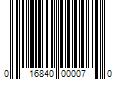 Barcode Image for UPC code 016840000070