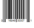 Barcode Image for UPC code 016849000071