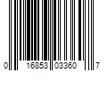 Barcode Image for UPC code 016853033607