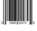 Barcode Image for UPC code 016863000705