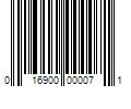 Barcode Image for UPC code 016900000071