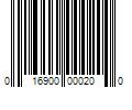 Barcode Image for UPC code 016900000200