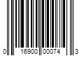 Barcode Image for UPC code 016900000743