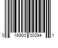 Barcode Image for UPC code 016900000941