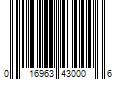 Barcode Image for UPC code 016963430006