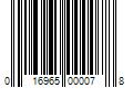 Barcode Image for UPC code 016965000078