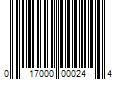 Barcode Image for UPC code 017000000244