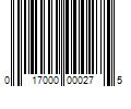 Barcode Image for UPC code 017000000275