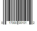 Barcode Image for UPC code 017000001012