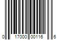 Barcode Image for UPC code 017000001166