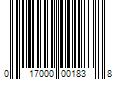 Barcode Image for UPC code 017000001838