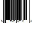 Barcode Image for UPC code 017000002118