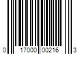 Barcode Image for UPC code 017000002163