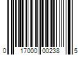 Barcode Image for UPC code 017000002385