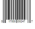 Barcode Image for UPC code 017000002477