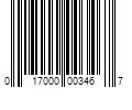 Barcode Image for UPC code 017000003467