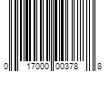 Barcode Image for UPC code 017000003788